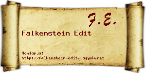 Falkenstein Edit névjegykártya